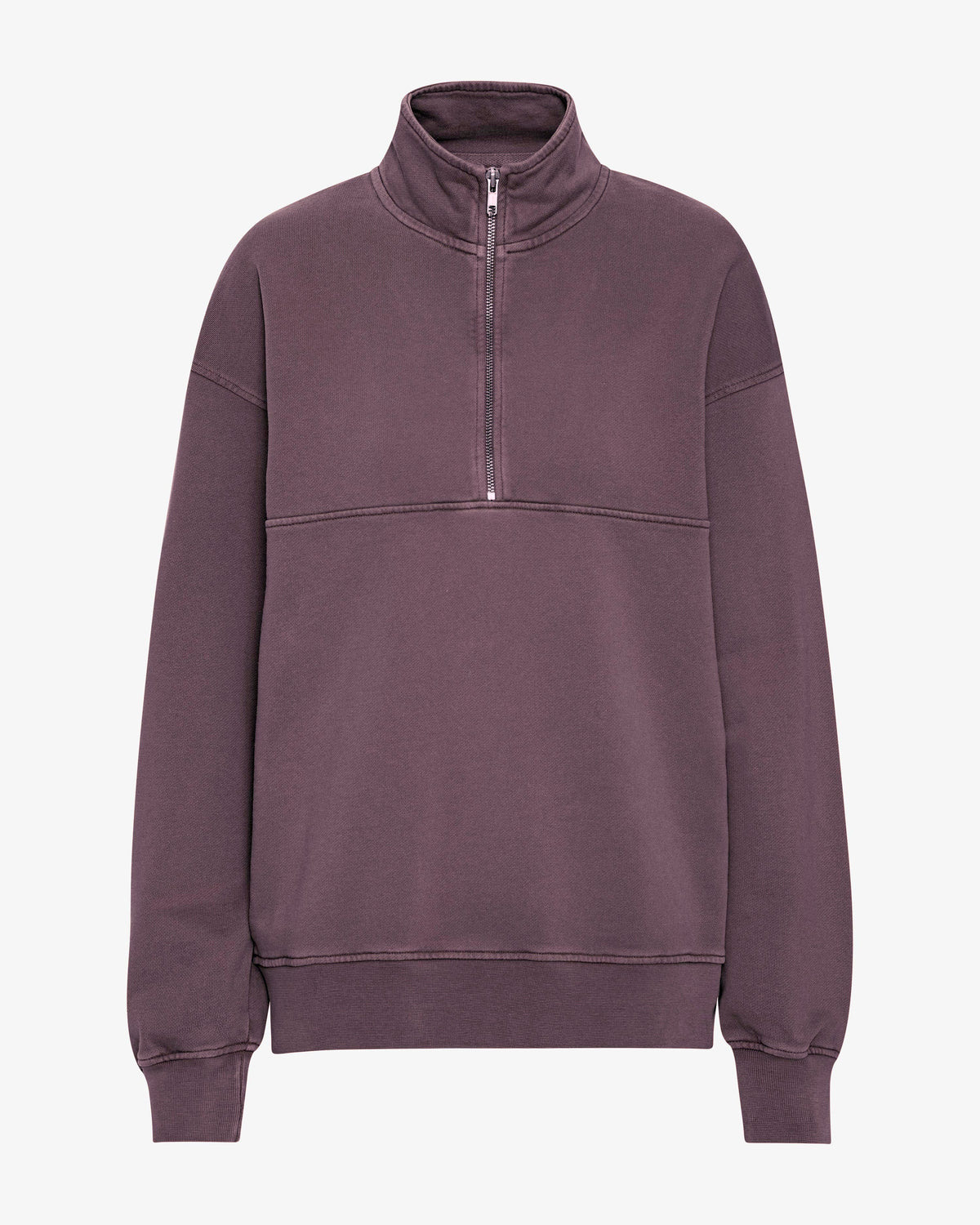 Organic Quarter Zip - Faded Grape