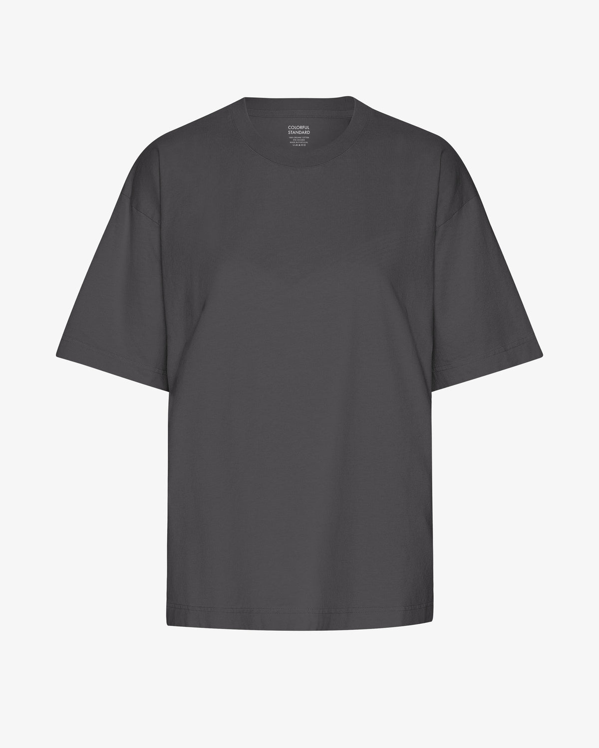 Oversized Organic T-Shirt - Lava Grey