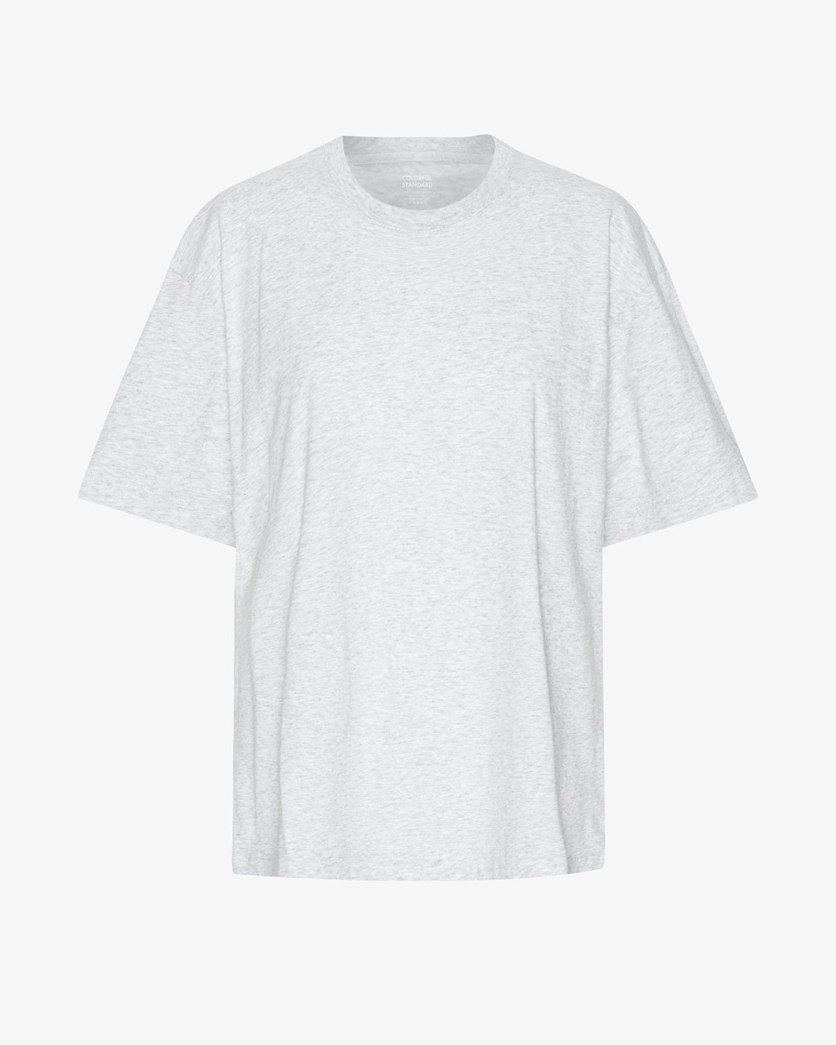 Oversized Organic T-Shirt - Snow Melange