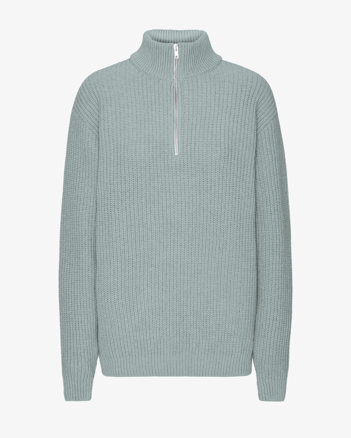 Merino Quarter Zip - Steel Blue