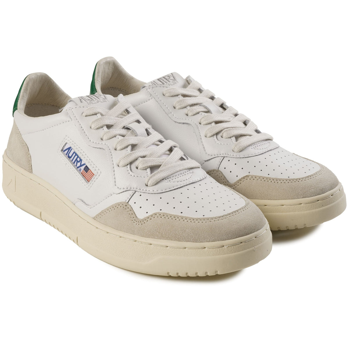 Autry Medalist Low Sneaker - White/Green