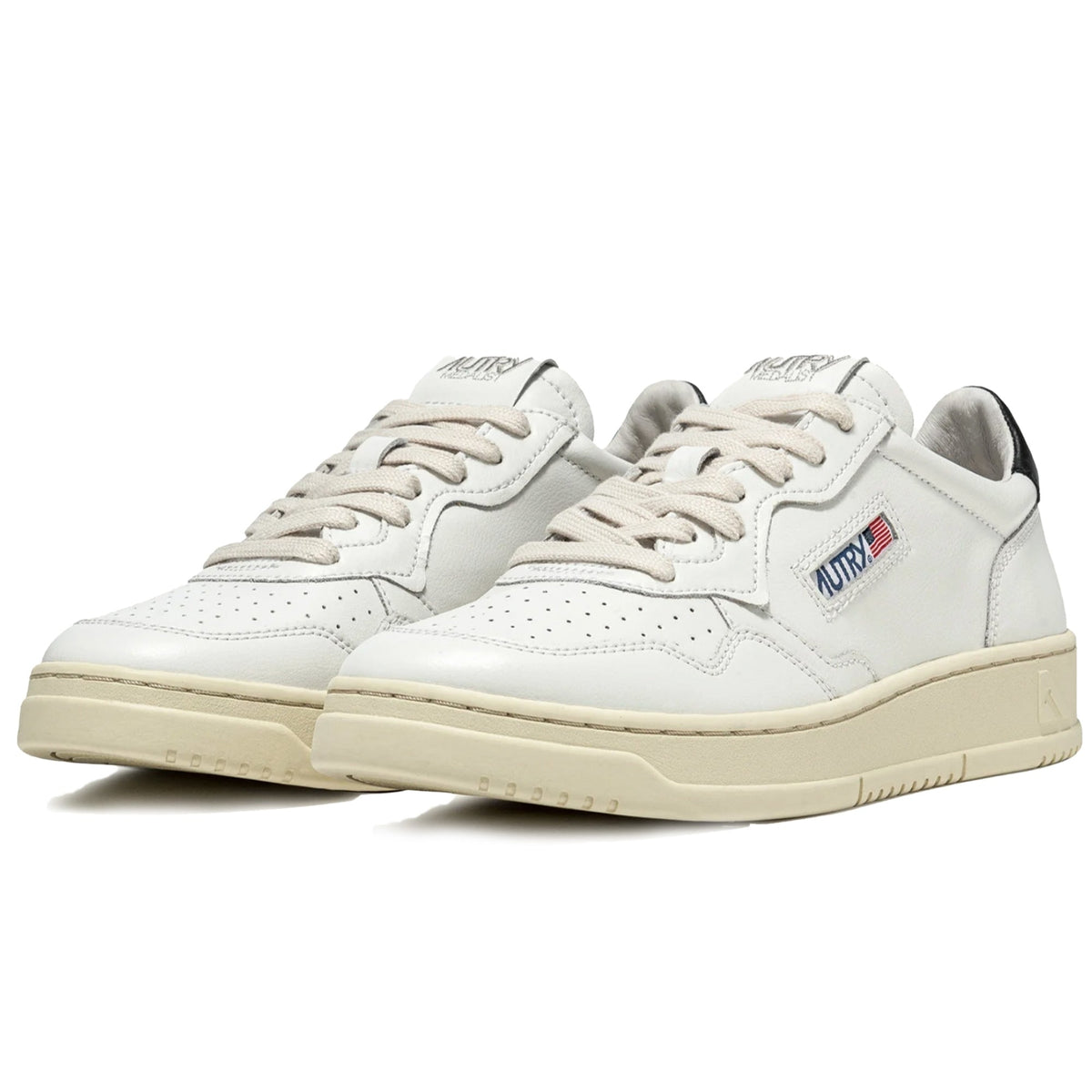 Autry Medalist Low Sneaker - White/Black