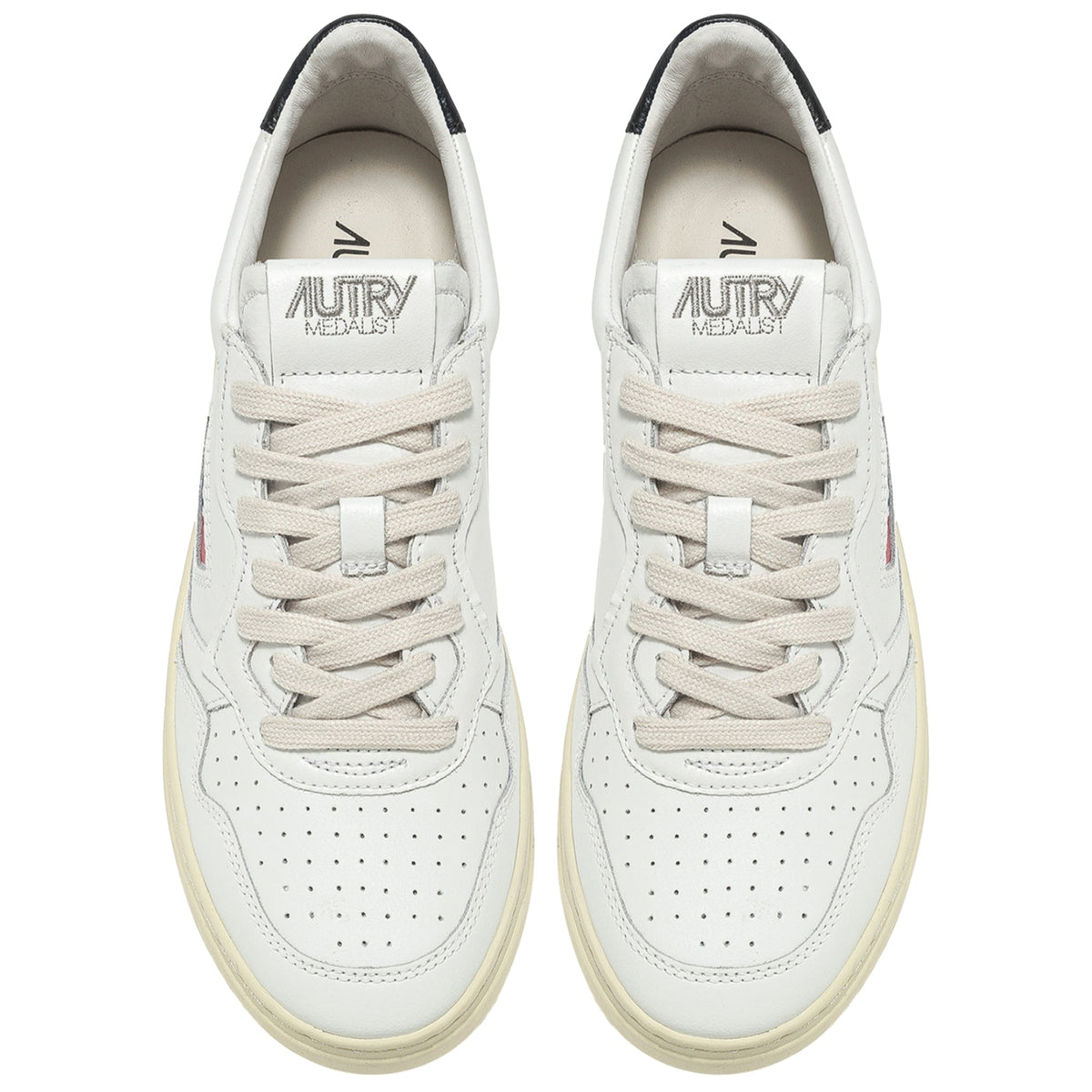 Autry Medalist Low Sneaker - White/Black