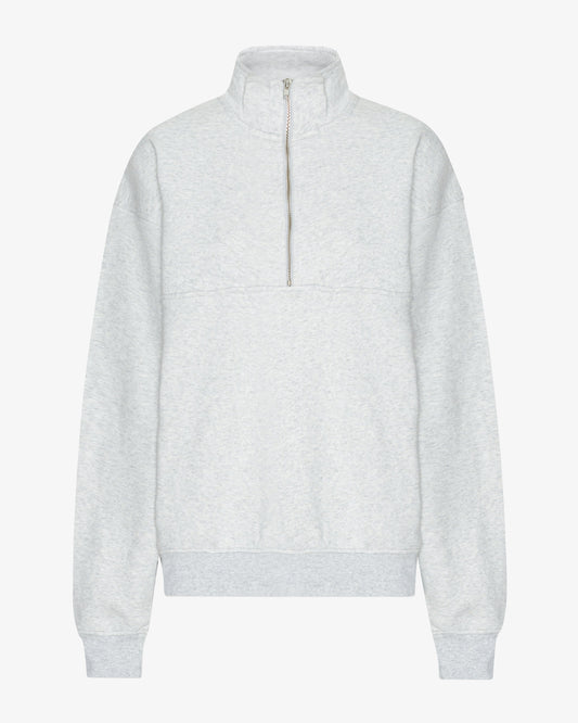 Organic Quarter Zip - Snow Melange