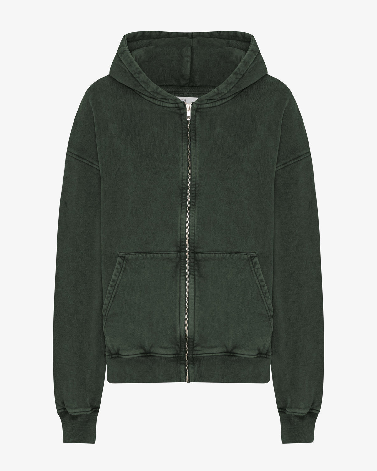Organic Oversized Zip Hood - Midnight Forest