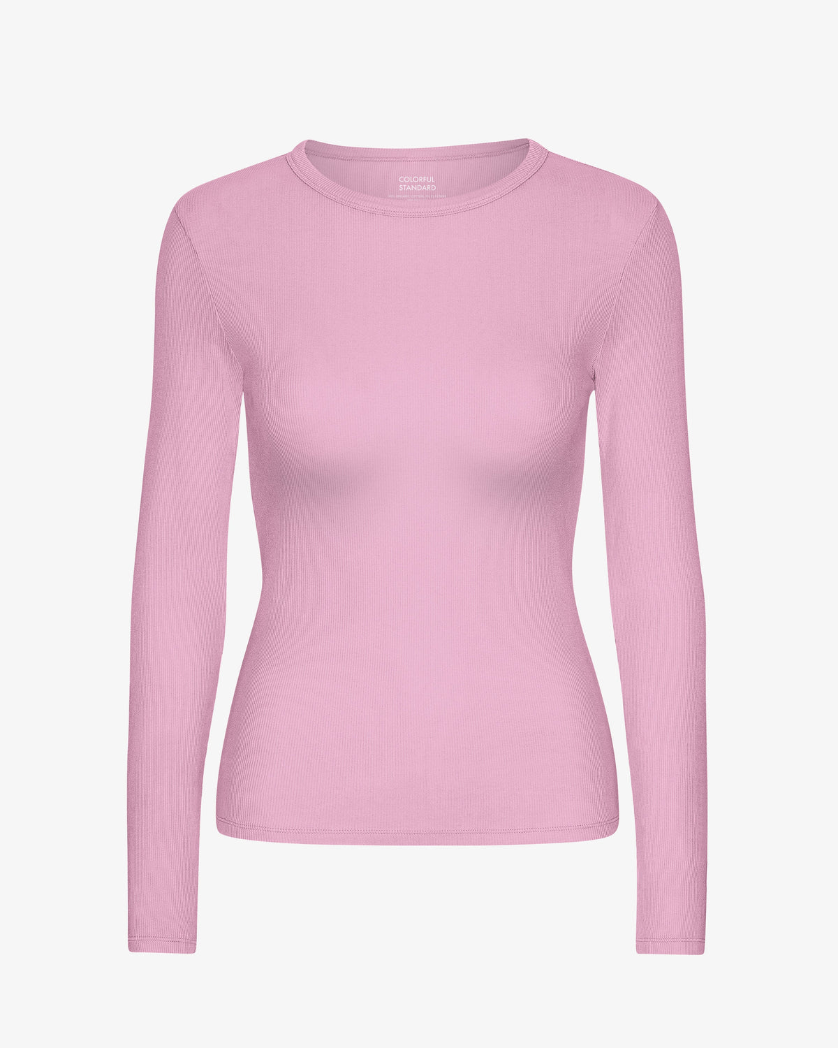 Women Organic Rib LS T-Shirt - Cherry Blossom