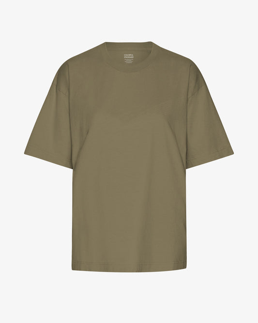 Oversized Organic T-Shirt - Dusty Olive