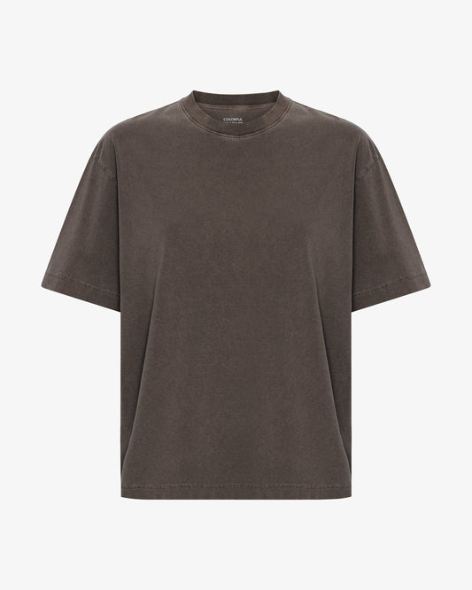 Oversized Organic T-Shirt - Faded Mud