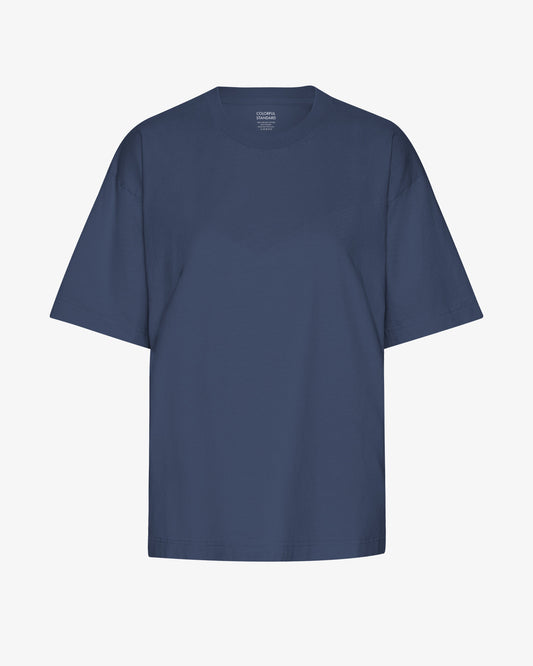 Oversized Organic T-Shirt - Petrol Blue