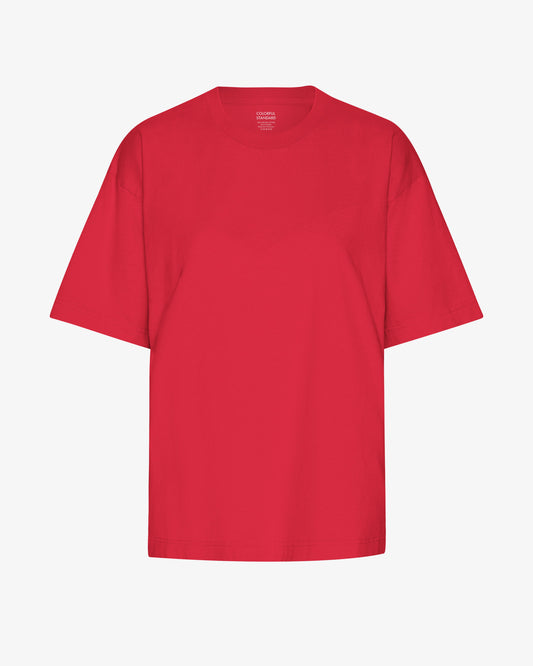 Oversized Organic T-Shirt - Scarlet Red