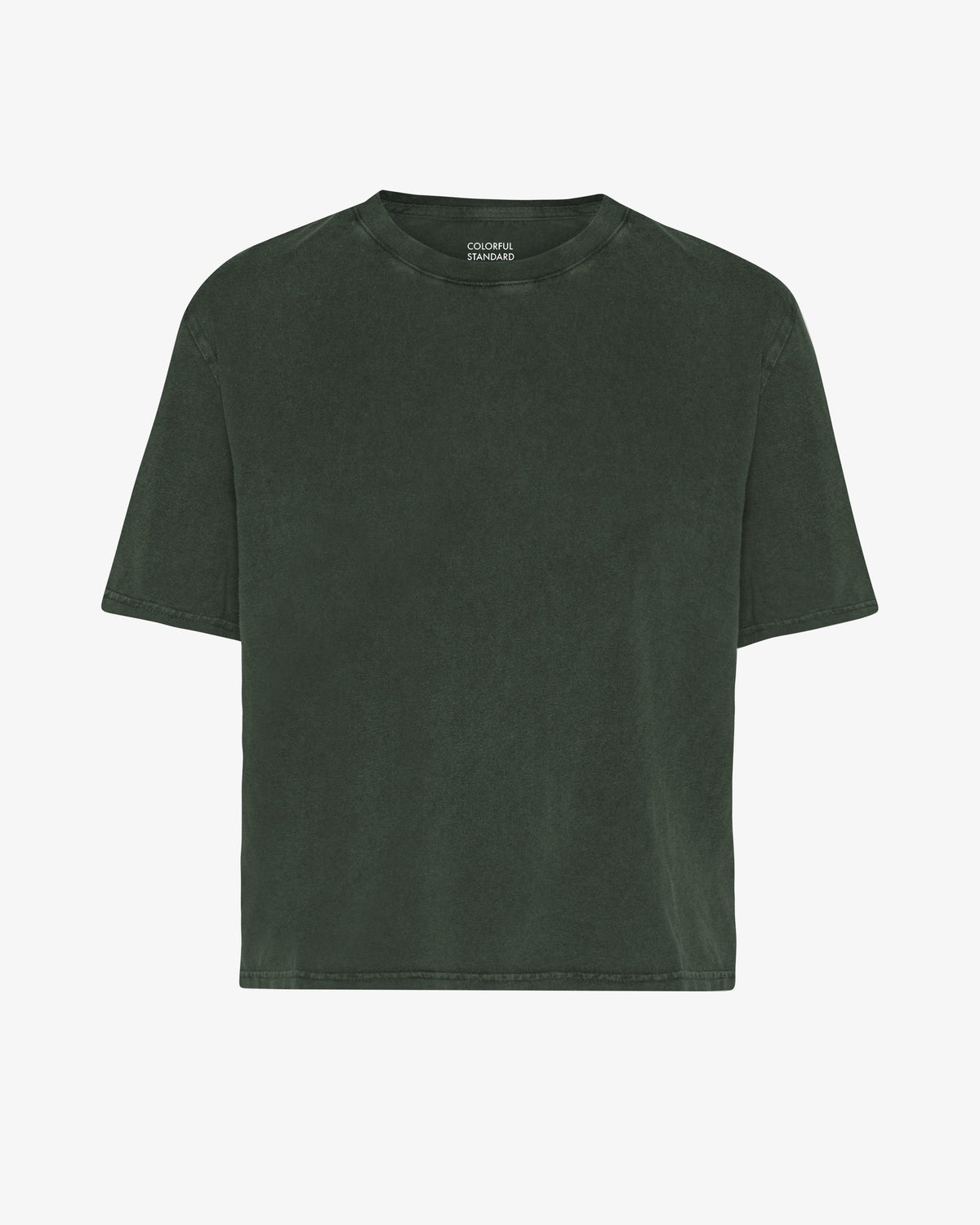 Organic Boxy Crop Tee - Midnight Forest