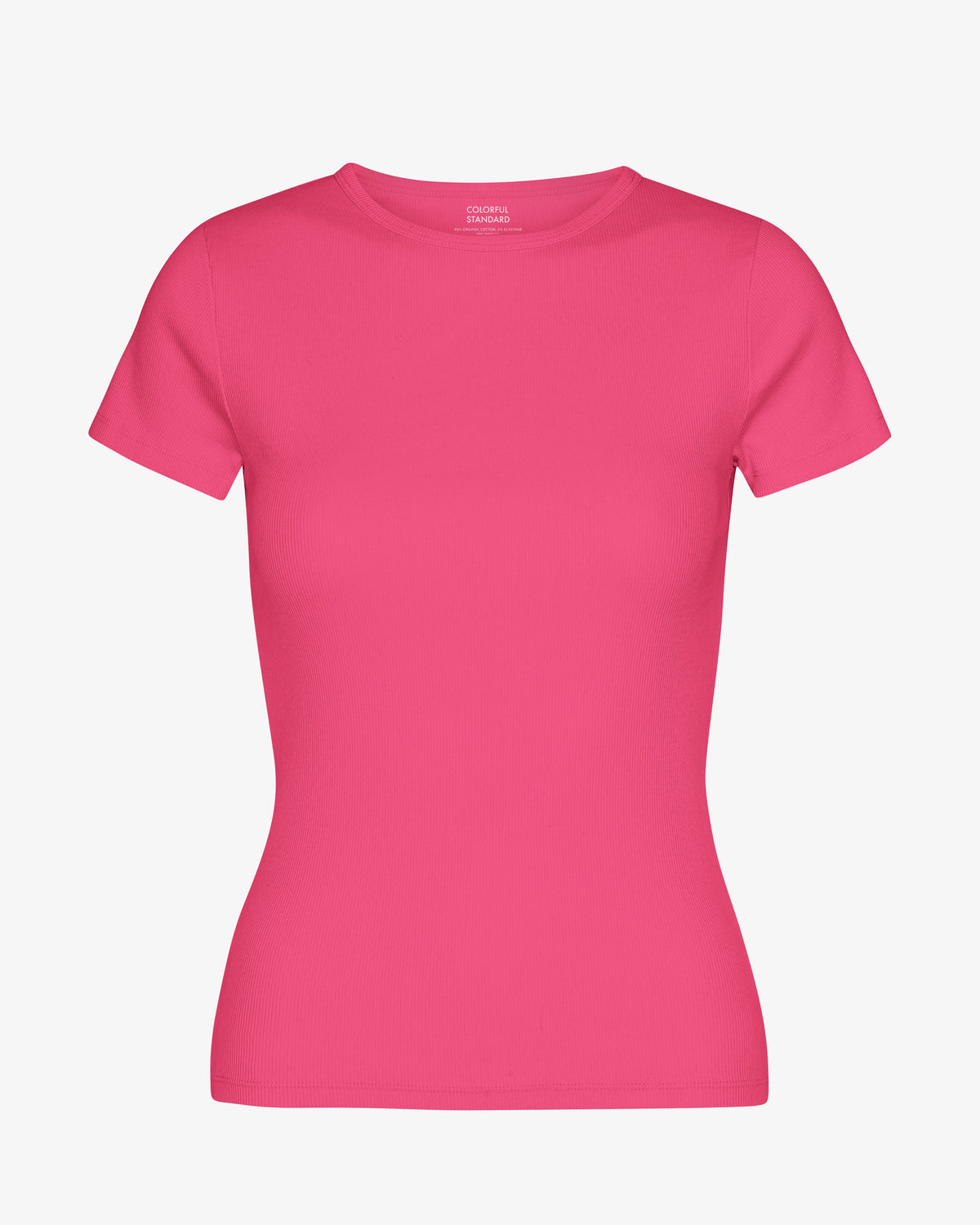 Organic Rib T-Shirt - Bubblegum Pink