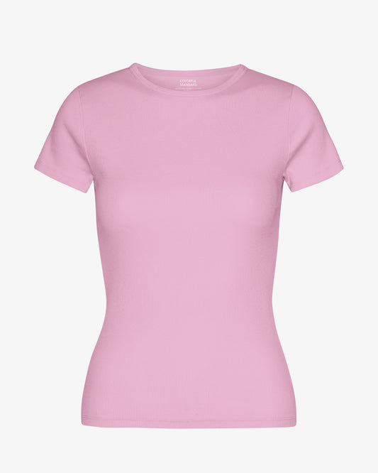 Organic Rib T-Shirt - Cherry Blossom