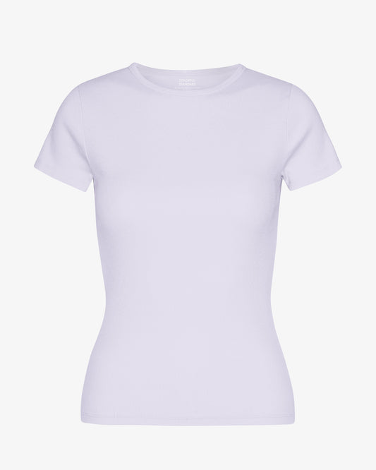 Organic Rib T-Shirt - Soft Lavender
