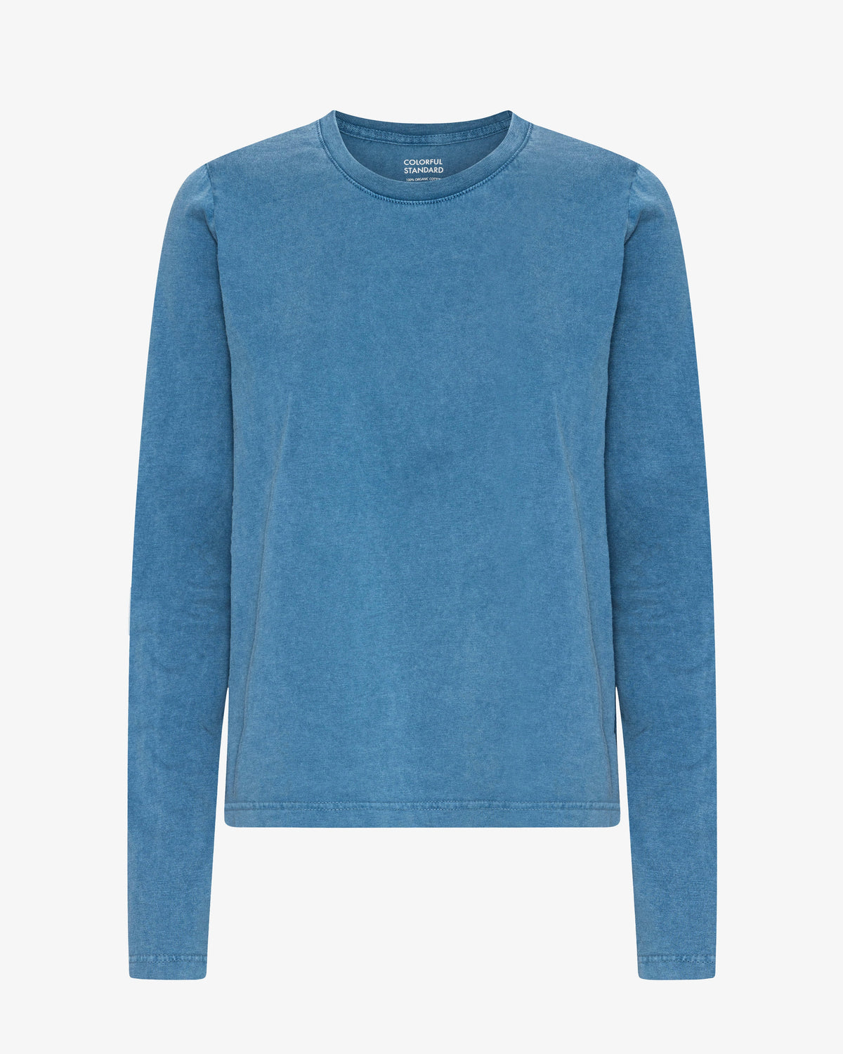 Women Organic LS T-Shirt - Faded Indigo