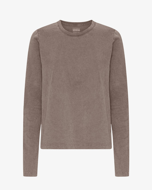 Women Organic LS T-Shirt - Faded Khaki