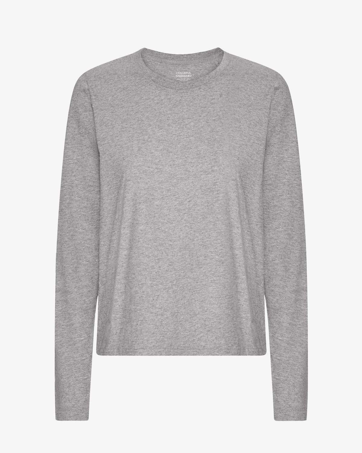 Women Organic LS T-Shirt - Heather Grey