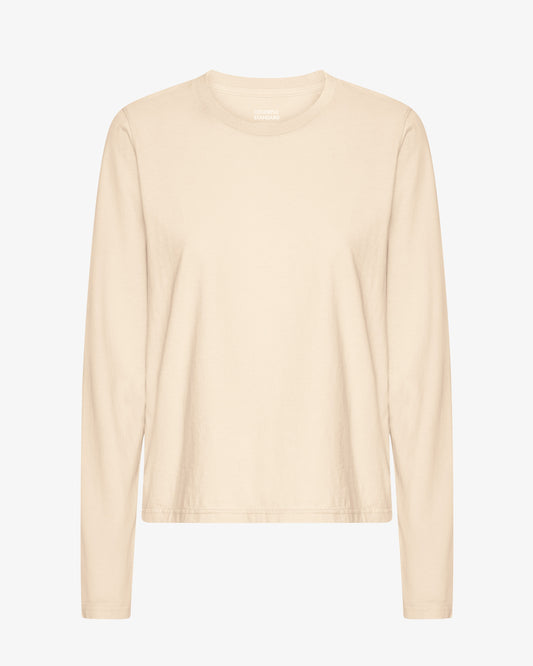 Women Organic LS T-Shirt - Ivory White