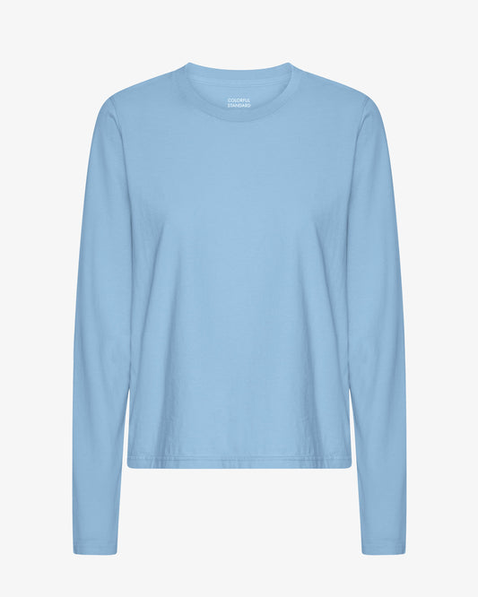 Women Organic LS T-Shirt - Seaside Blue