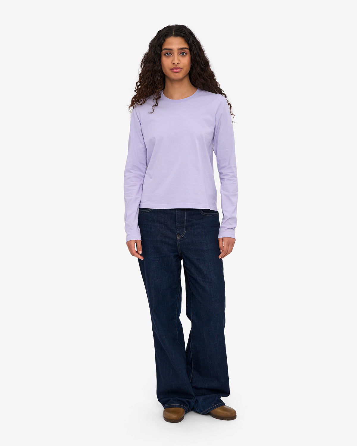 Women Organic LS T-Shirt - Soft Lavender