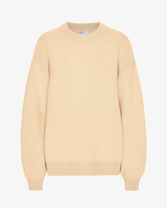 Oversized Merino Wool Crew - Soft Yellow
