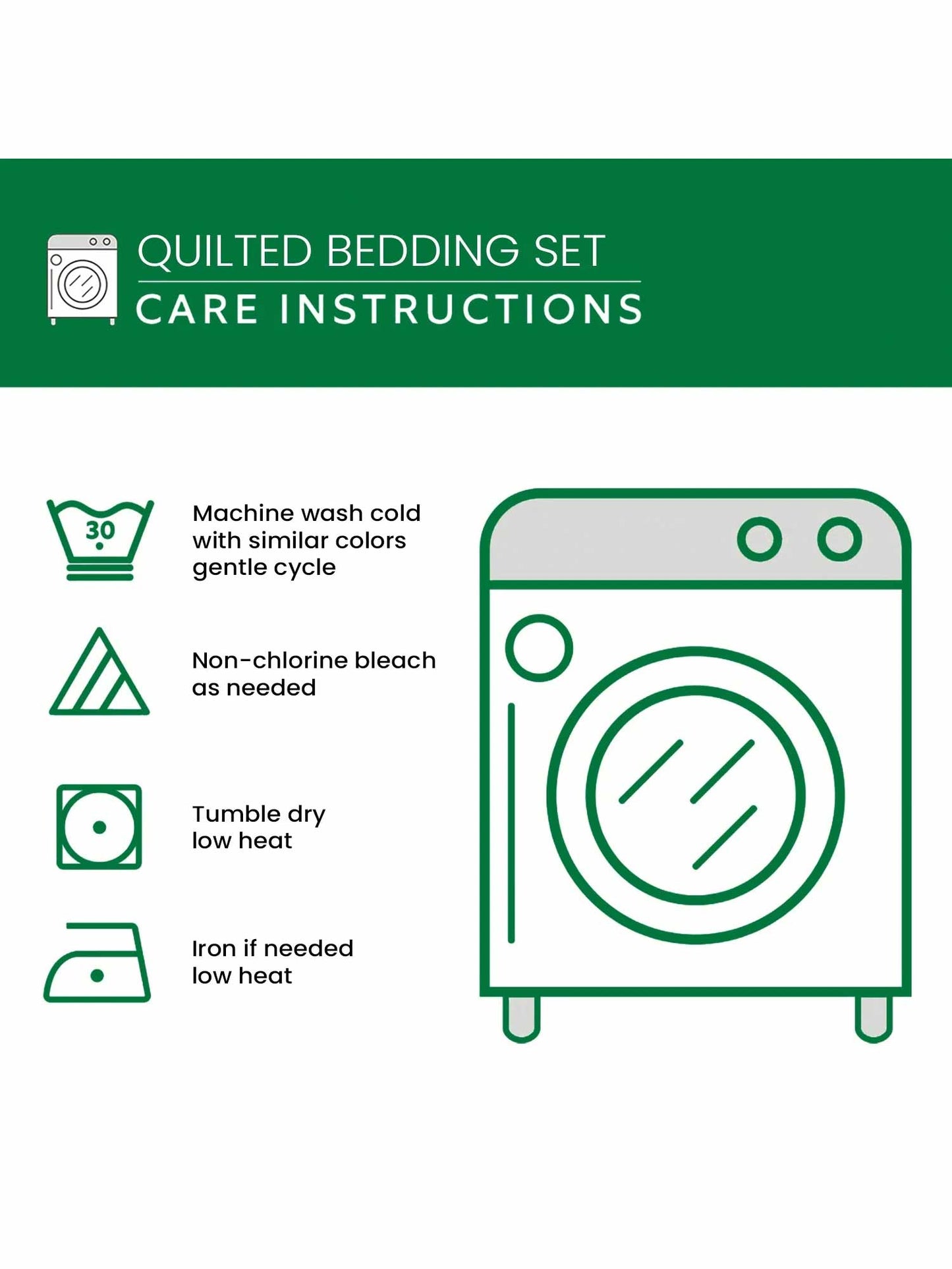 Holly Jolly Cheer 3-Piece Quilted Bedding Set