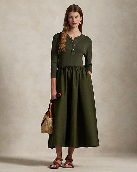 Henley-Bodice Dress
